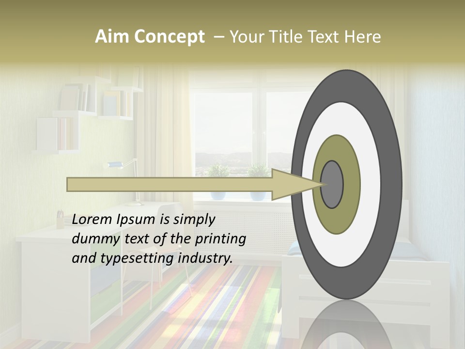 Home Education Interior PowerPoint Template