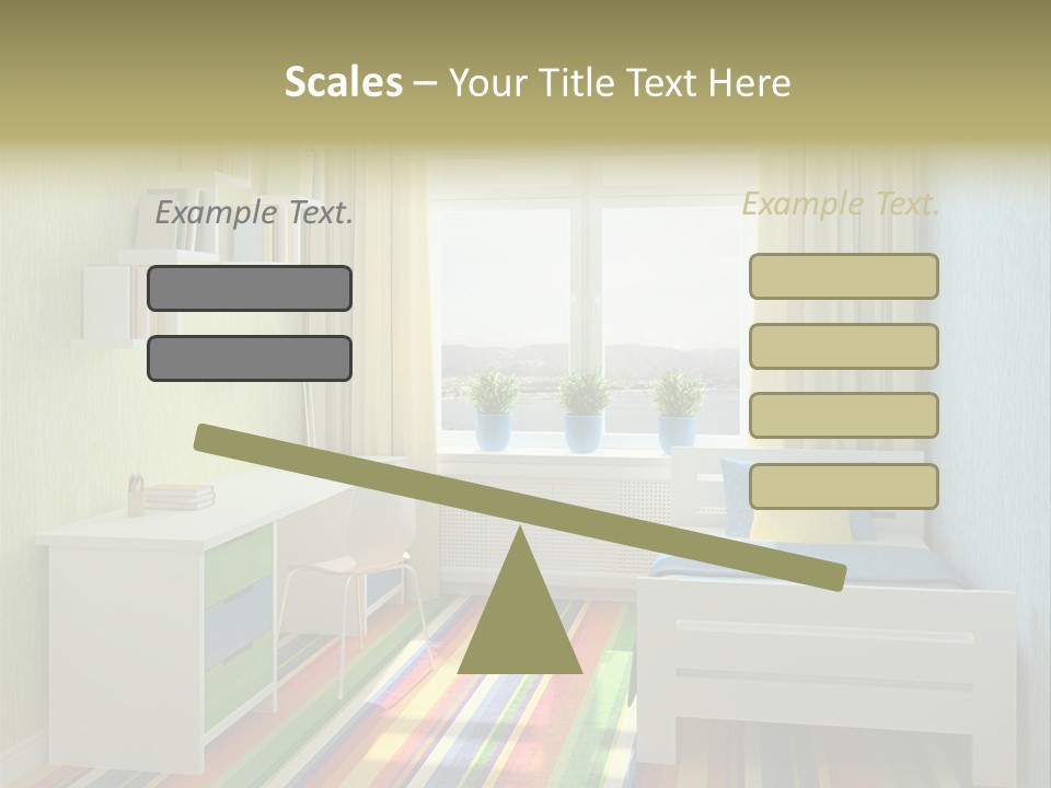 Home Education Interior PowerPoint Template