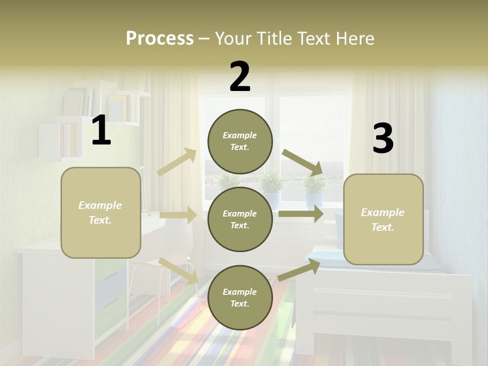 Home Education Interior PowerPoint Template
