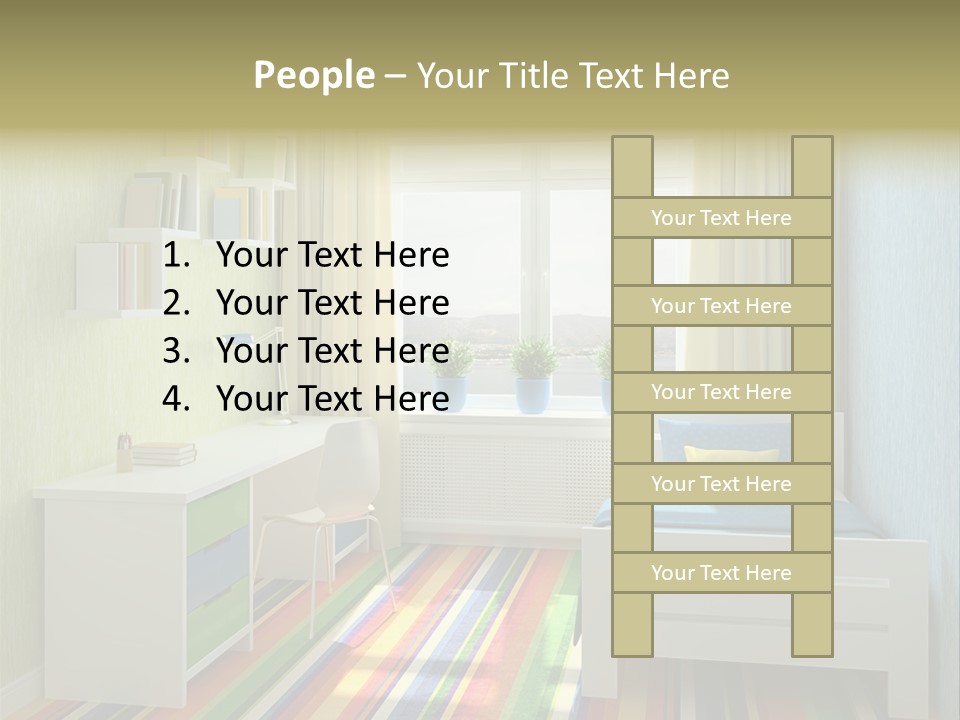 Home Education Interior PowerPoint Template