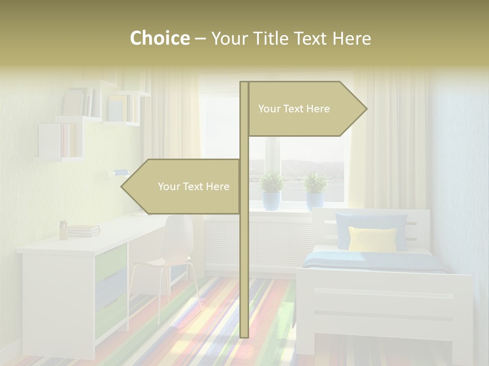 Home Education Interior PowerPoint Template