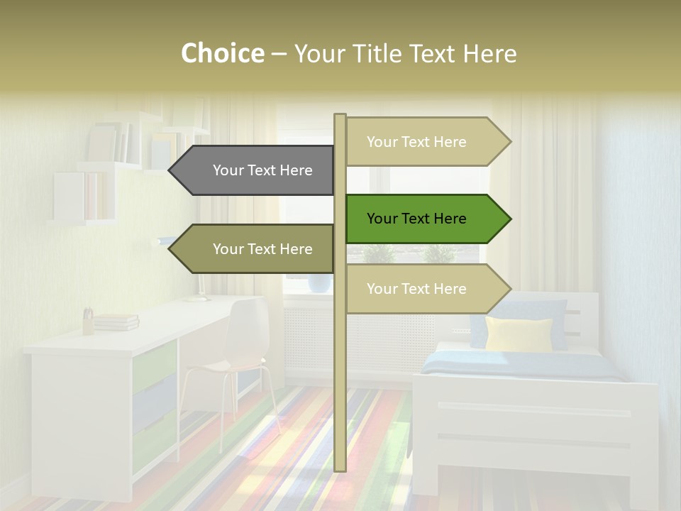 Home Education Interior PowerPoint Template