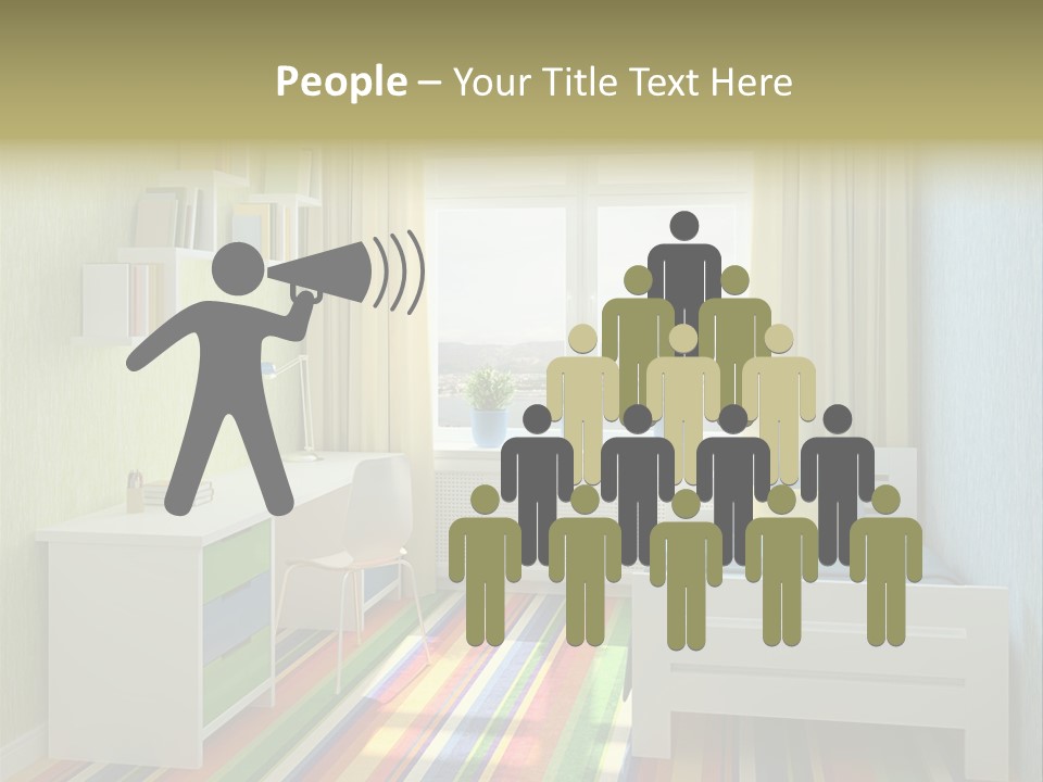 Home Education Interior PowerPoint Template