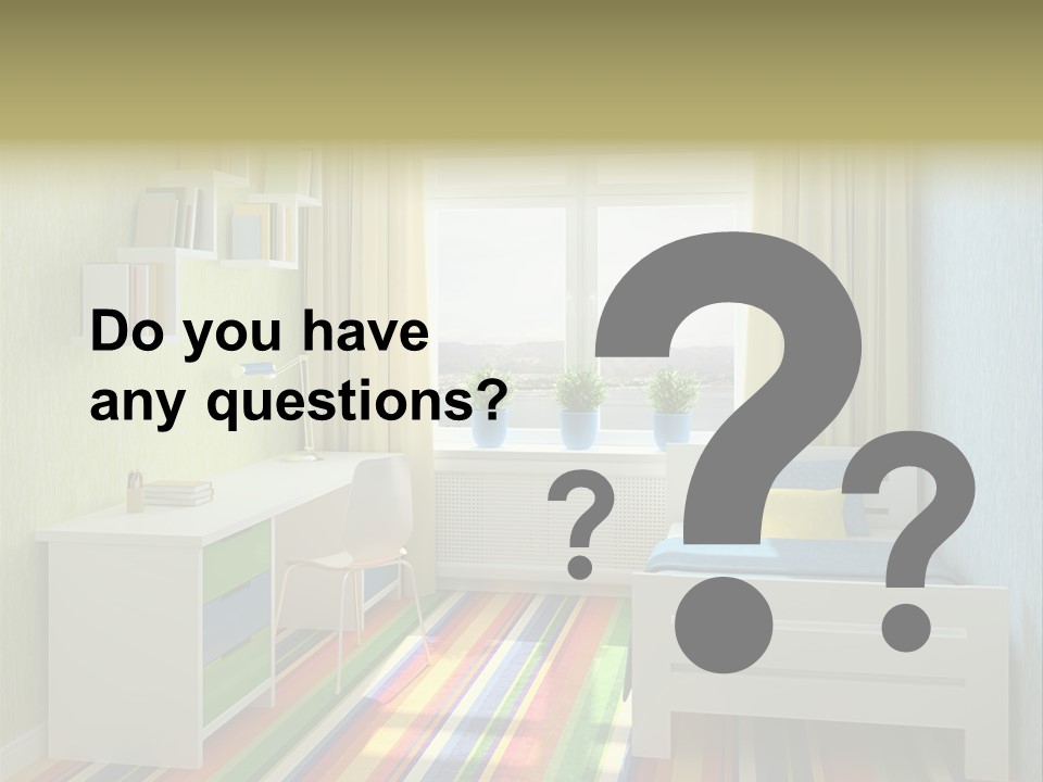 Home Education Interior PowerPoint Template