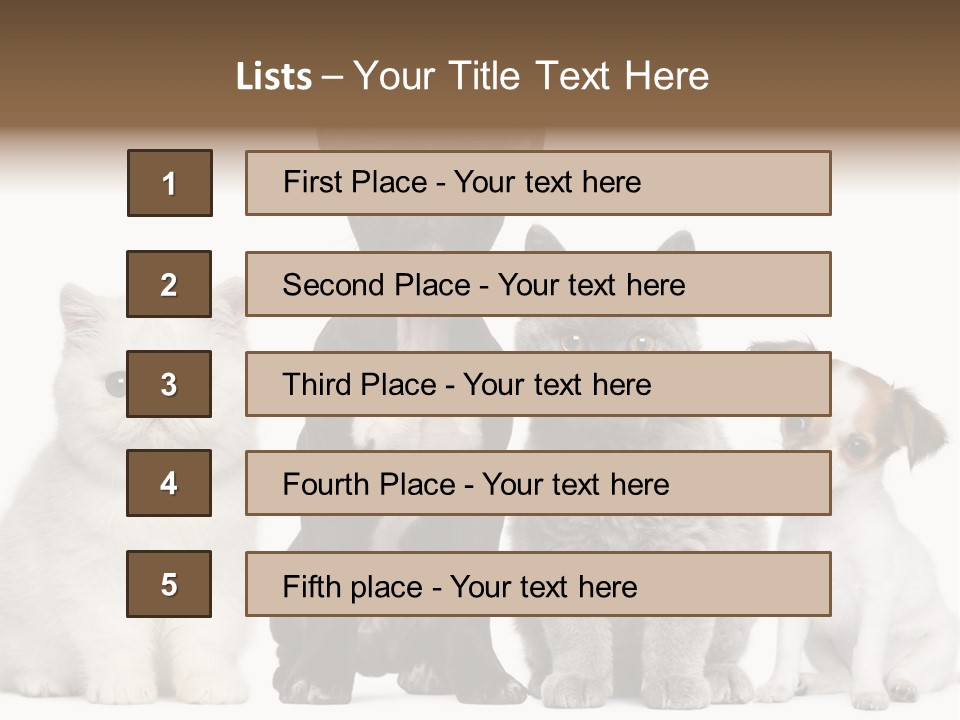 White Animal Mammal PowerPoint Template