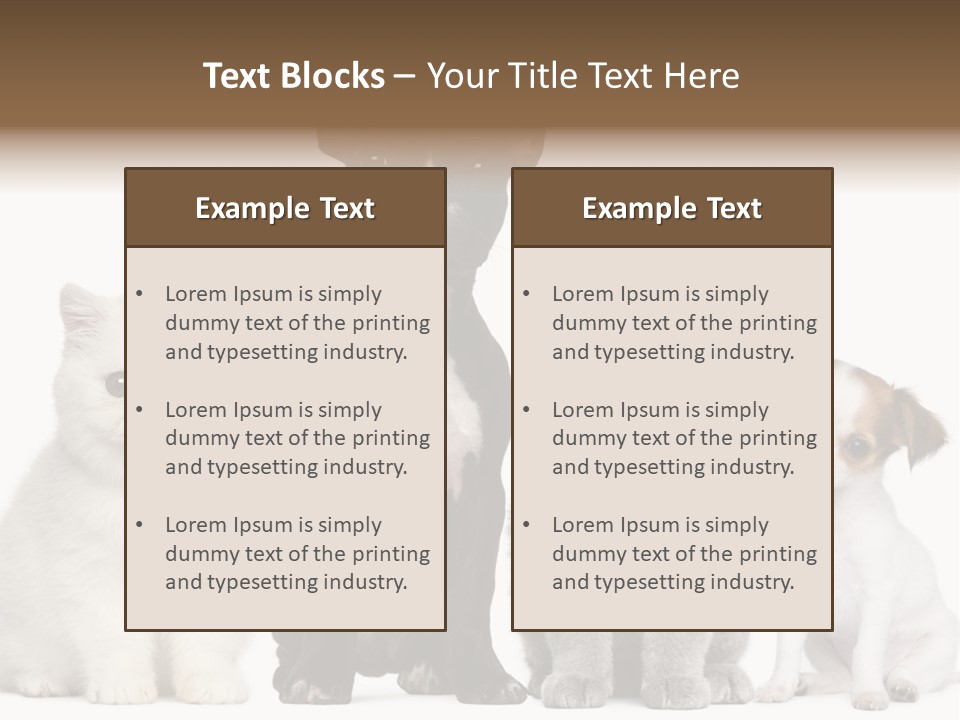 White Animal Mammal PowerPoint Template
