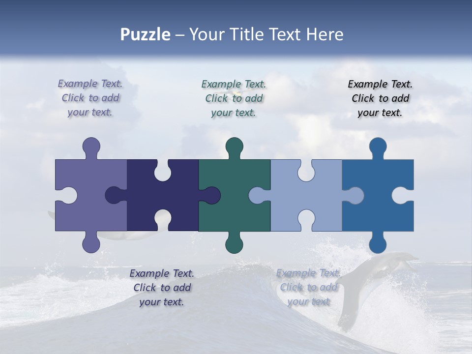 Jumping Dolphin PowerPoint Template