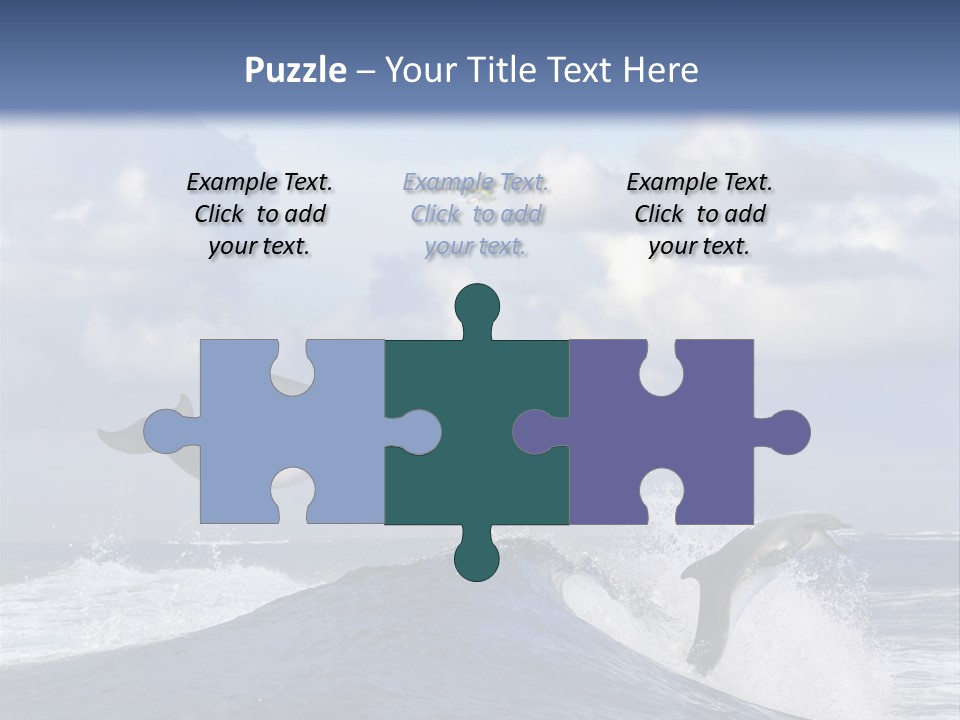 Jumping Dolphin PowerPoint Template