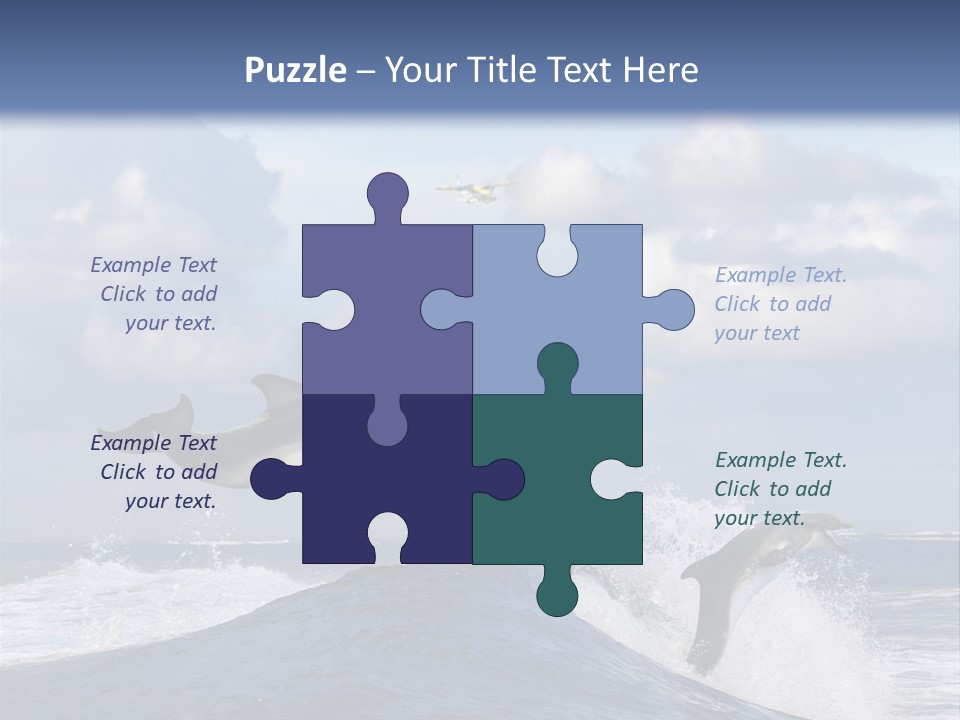 Jumping Dolphin PowerPoint Template