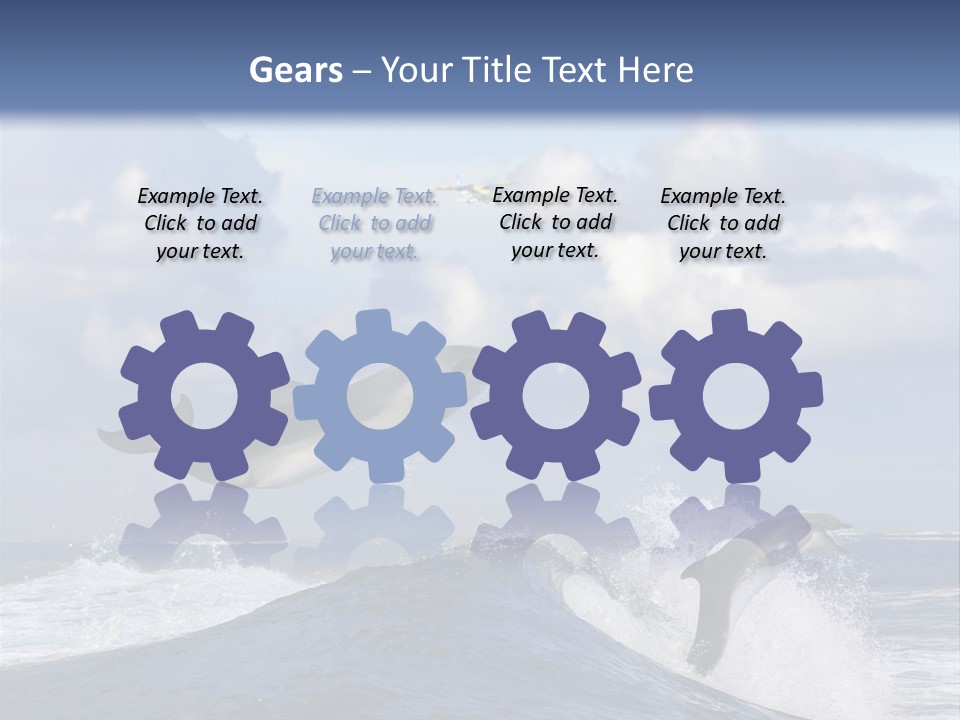 Jumping Dolphin PowerPoint Template