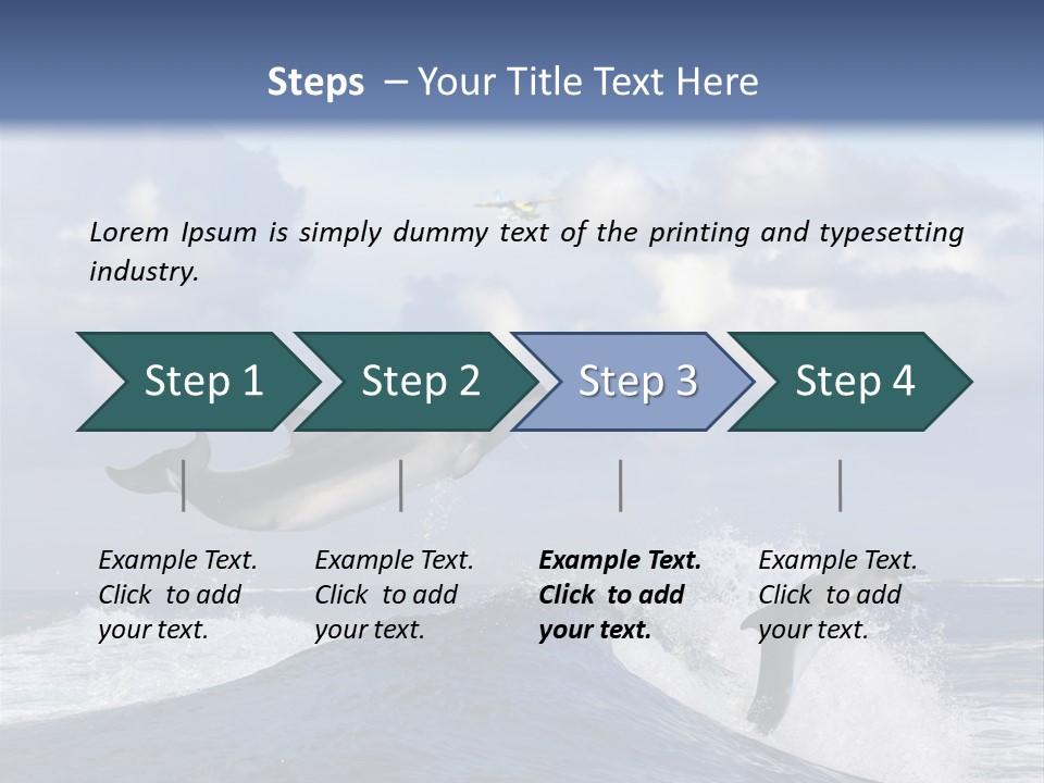 Jumping Dolphin PowerPoint Template