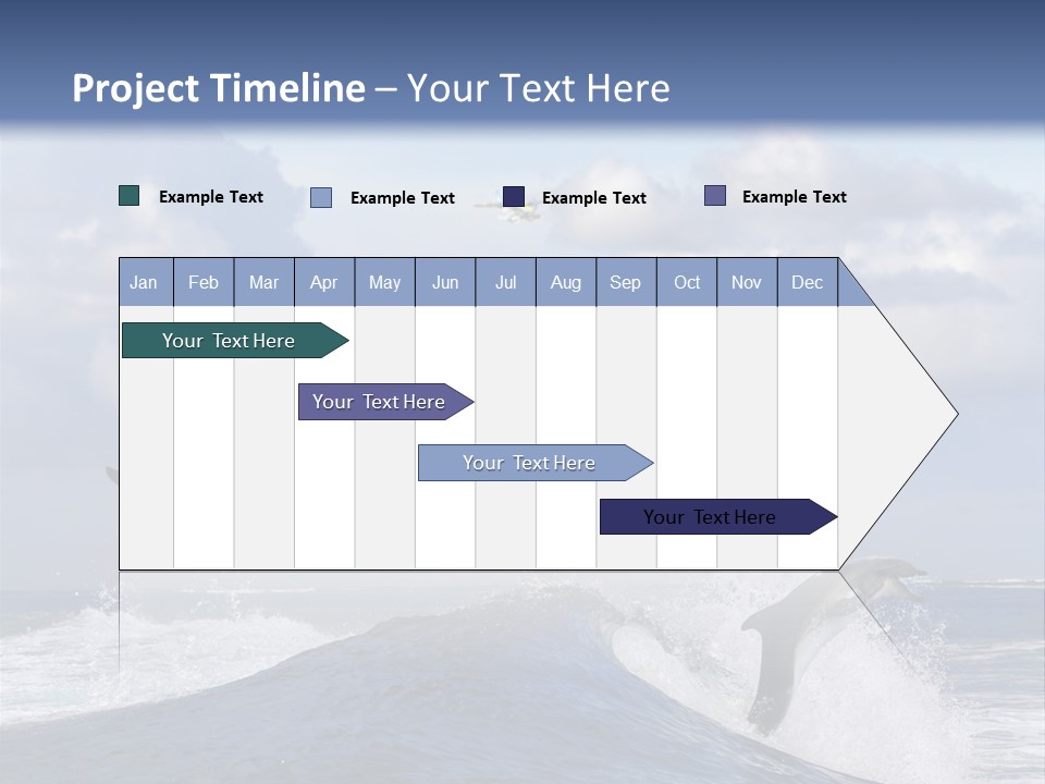 Jumping Dolphin PowerPoint Template