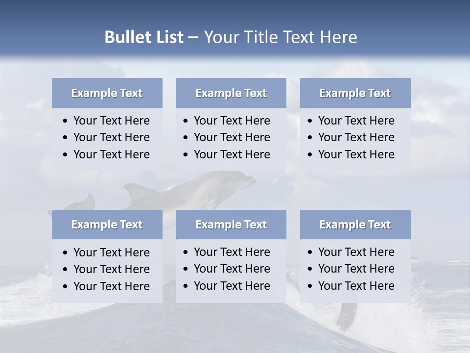 Jumping Dolphin PowerPoint Template