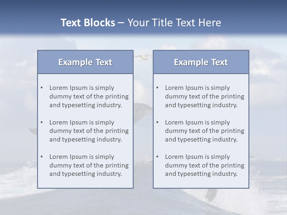 Jumping Dolphin PowerPoint Template