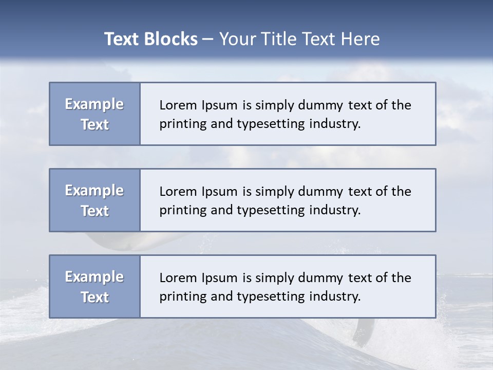 Jumping Dolphin PowerPoint Template