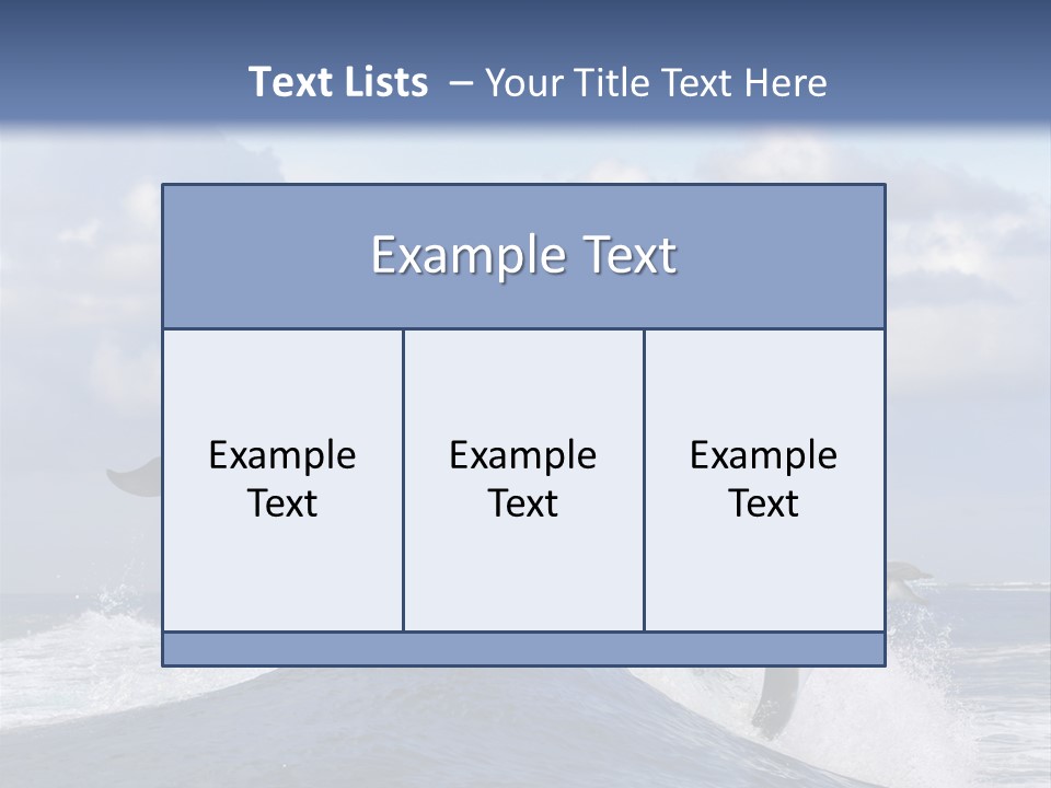 Jumping Dolphin PowerPoint Template
