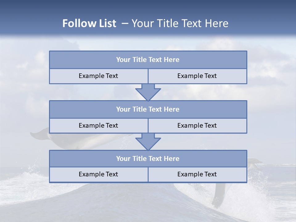 Jumping Dolphin PowerPoint Template