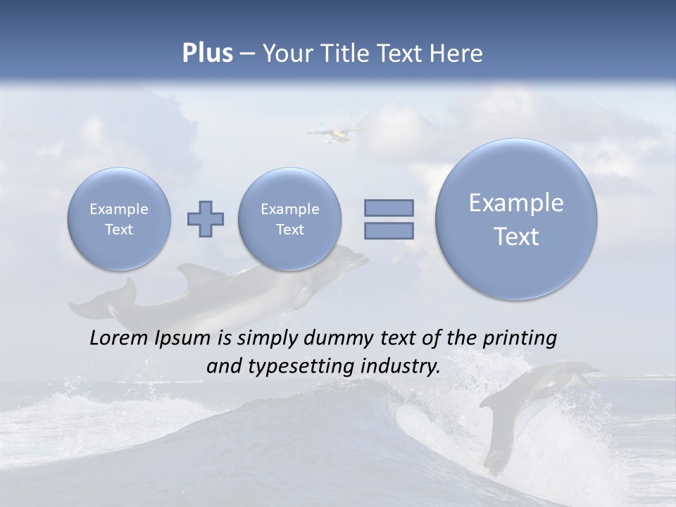 Jumping Dolphin PowerPoint Template