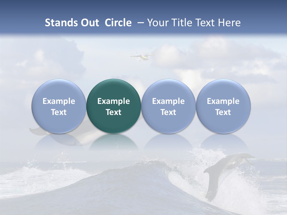 Jumping Dolphin PowerPoint Template