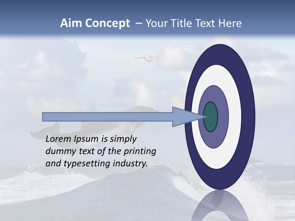 Jumping Dolphin PowerPoint Template