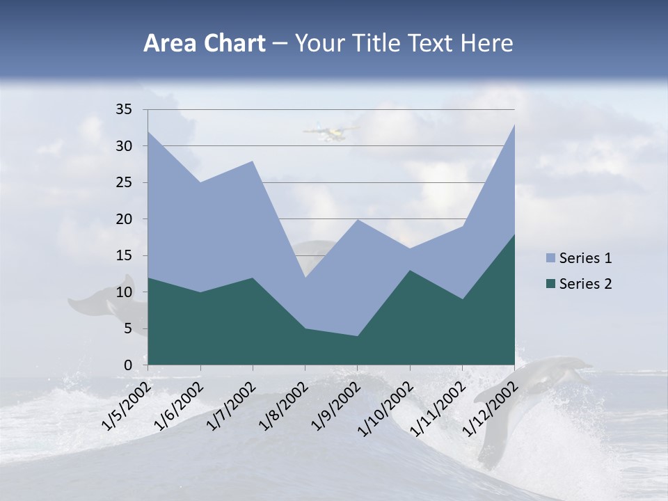 Jumping Dolphin PowerPoint Template