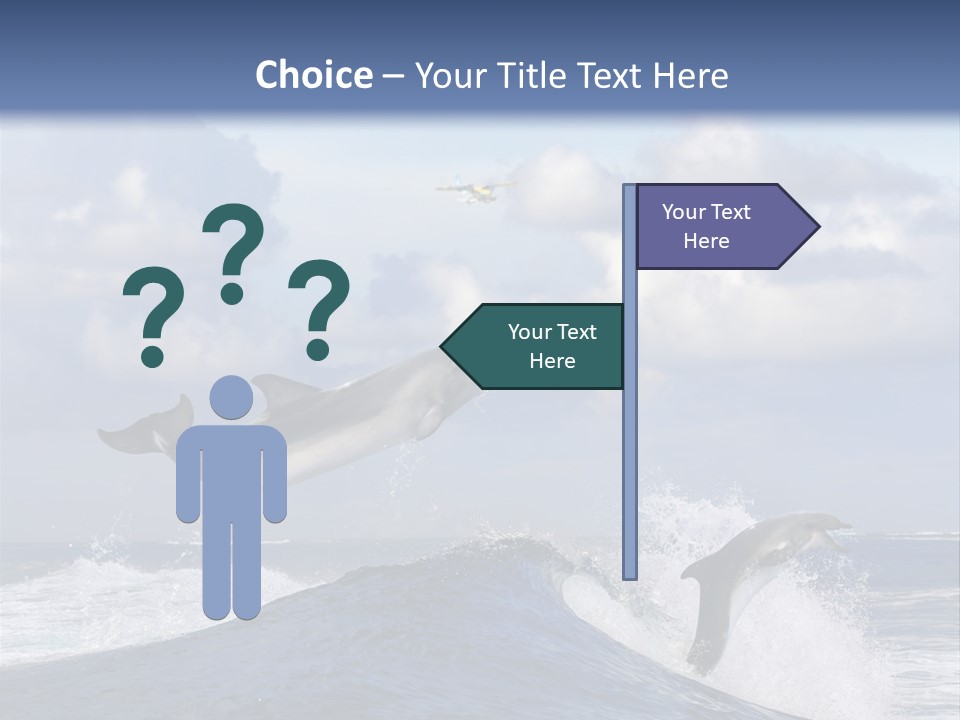 Jumping Dolphin PowerPoint Template