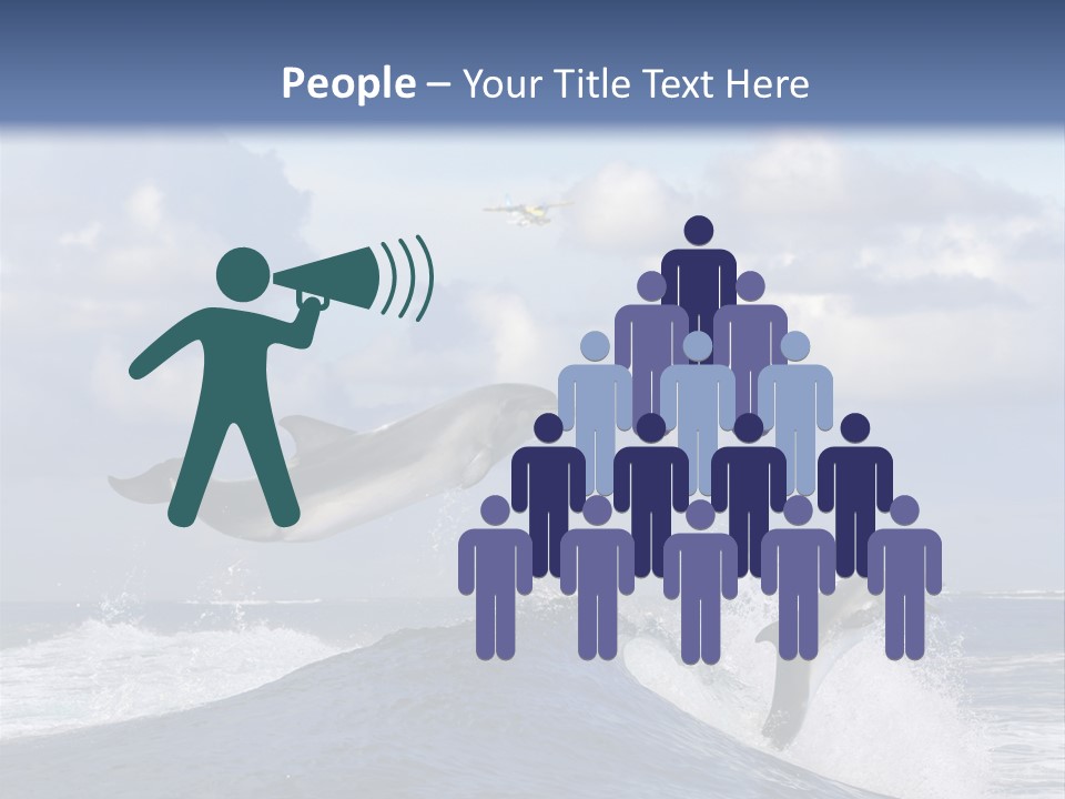 Jumping Dolphin PowerPoint Template