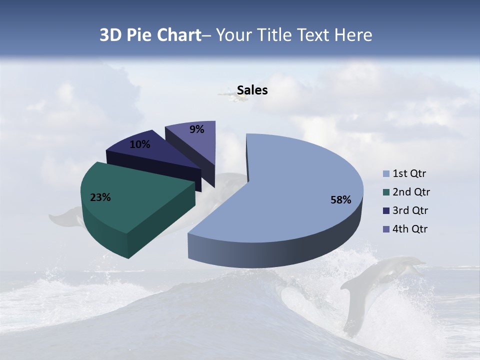 Jumping Dolphin PowerPoint Template