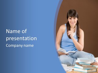 Young Education Happy PowerPoint Template