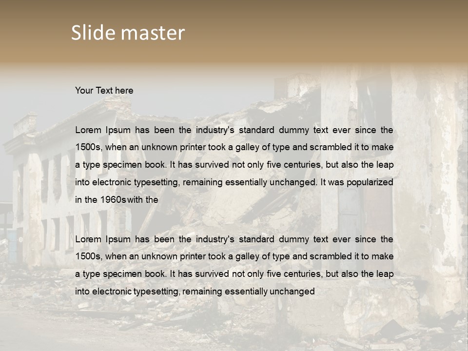 Russian Heap Rubbish PowerPoint Template