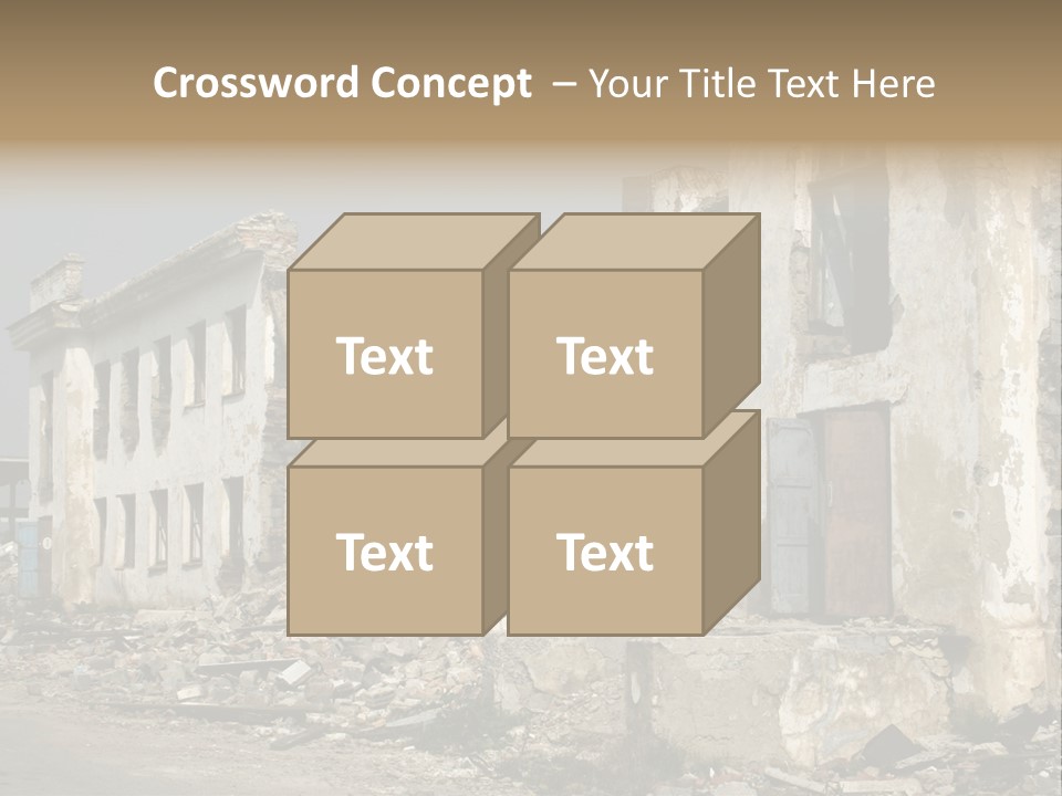 Russian Heap Rubbish PowerPoint Template