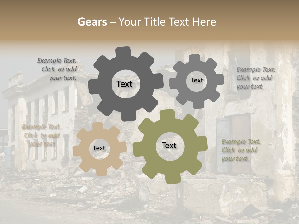 Russian Heap Rubbish PowerPoint Template