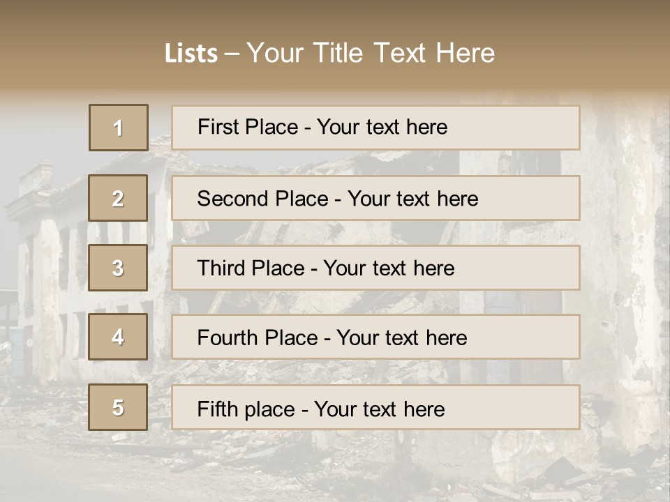 Russian Heap Rubbish PowerPoint Template