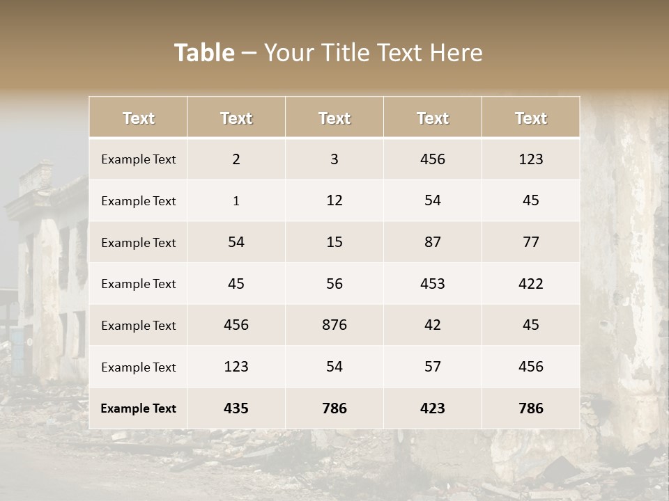 Russian Heap Rubbish PowerPoint Template