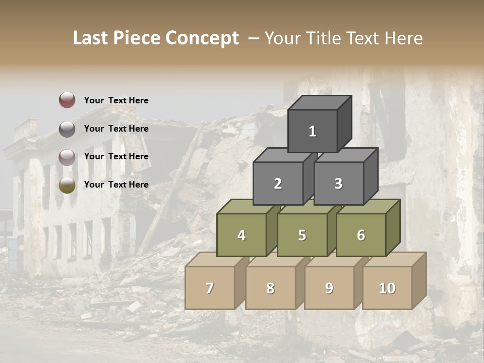 Russian Heap Rubbish PowerPoint Template
