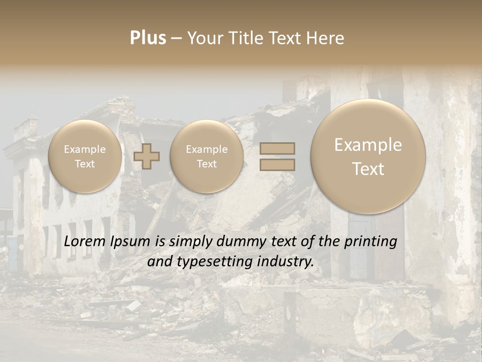 Russian Heap Rubbish PowerPoint Template