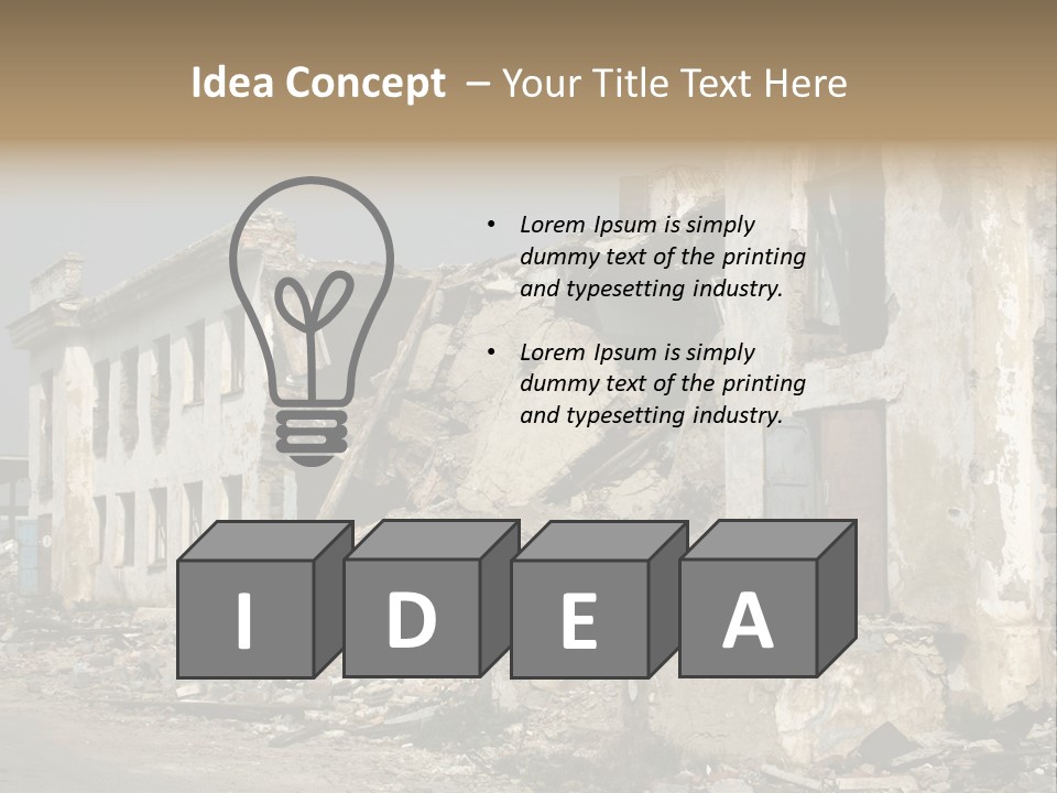 Russian Heap Rubbish PowerPoint Template