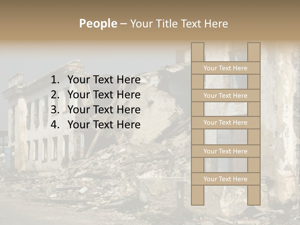 Russian Heap Rubbish PowerPoint Template