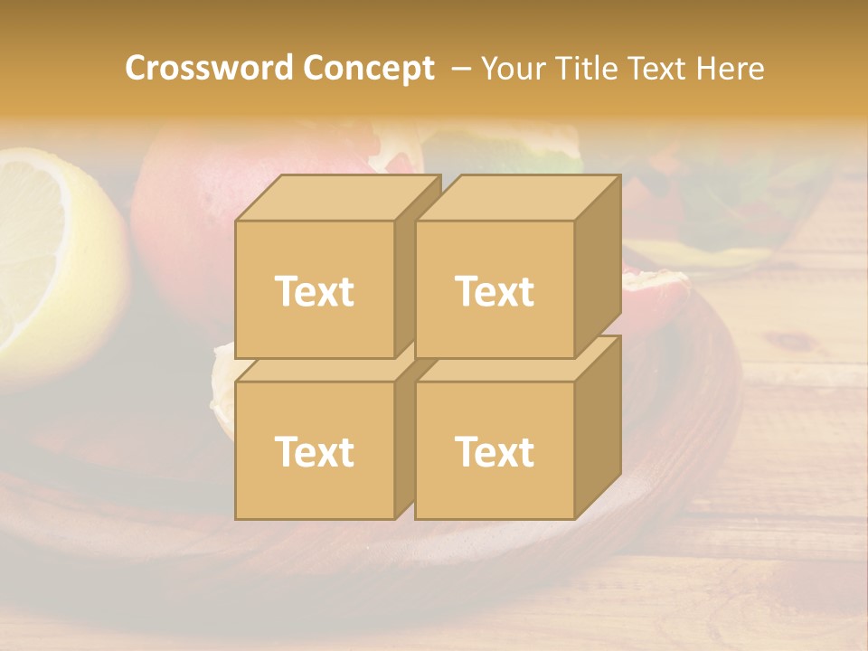 Nutrition Cup Organic PowerPoint Template