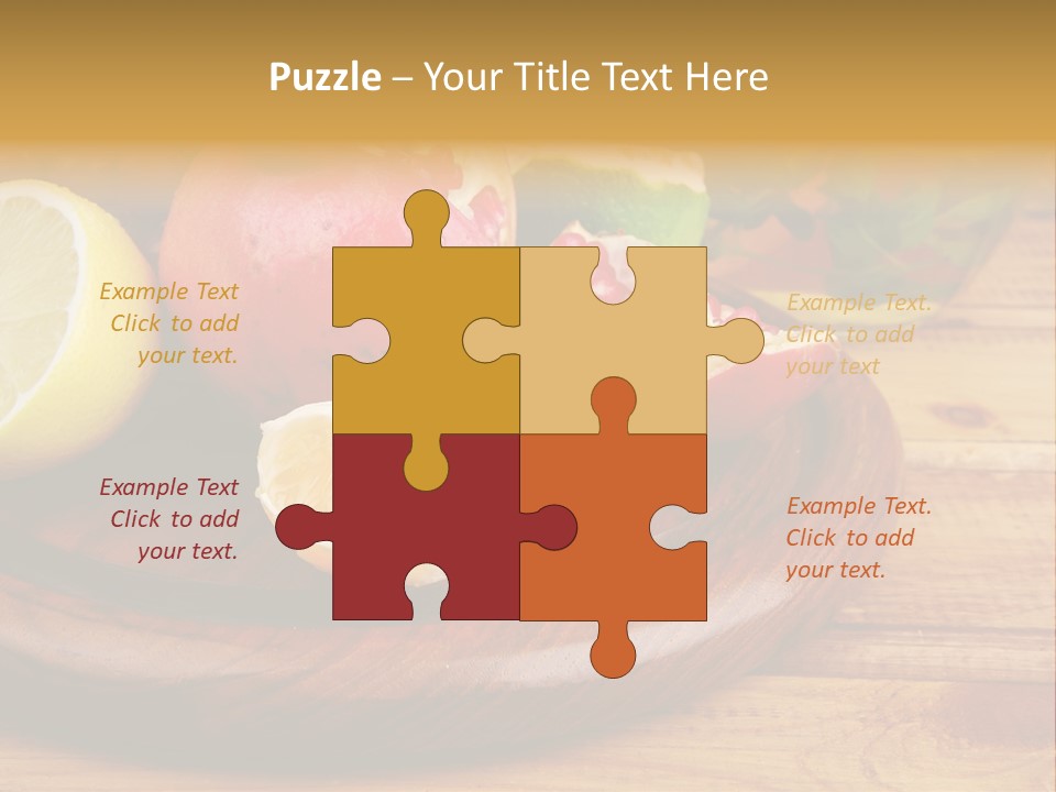 Nutrition Cup Organic PowerPoint Template