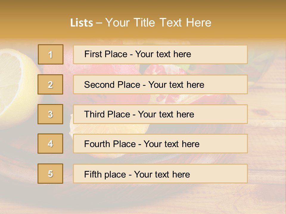 Nutrition Cup Organic PowerPoint Template