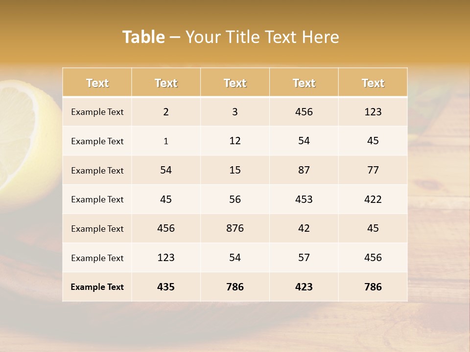 Nutrition Cup Organic PowerPoint Template
