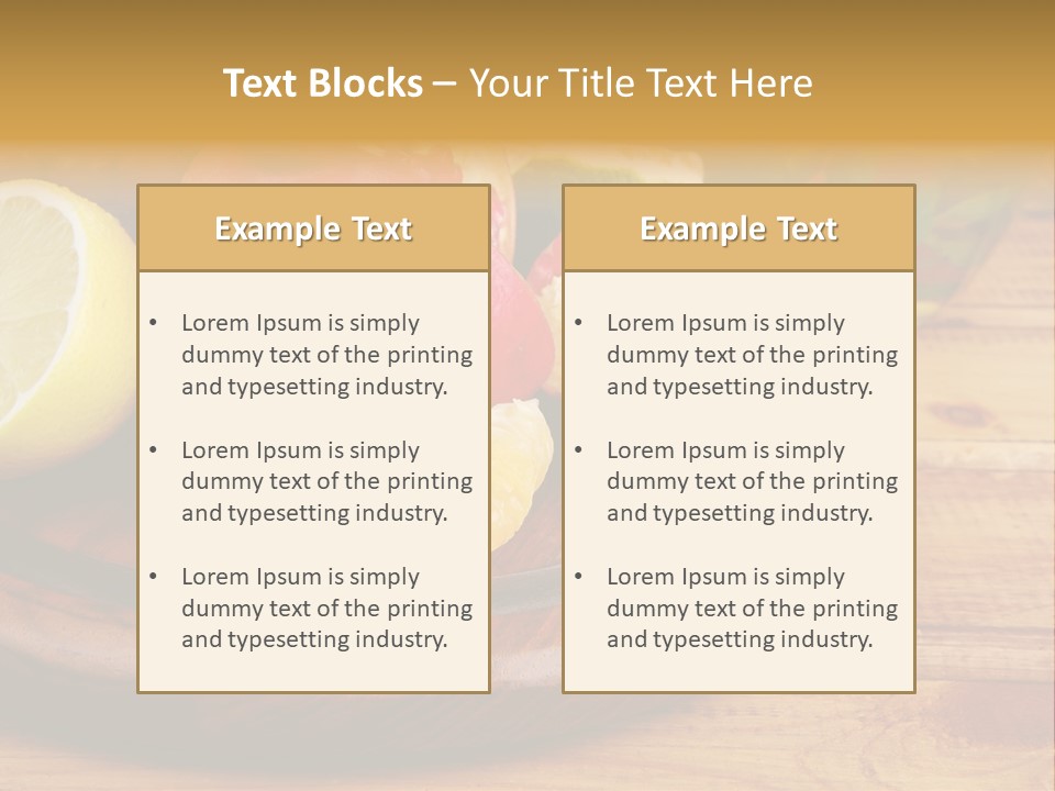 Nutrition Cup Organic PowerPoint Template