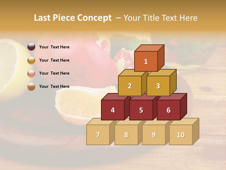 Nutrition Cup Organic PowerPoint Template