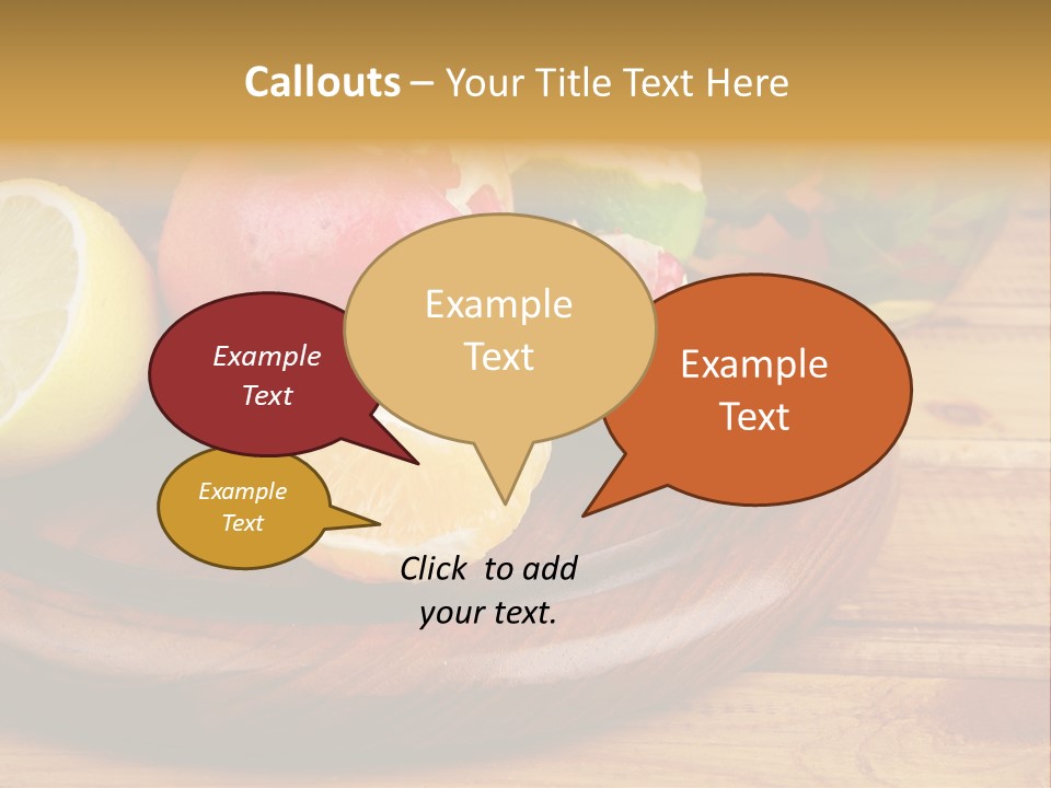 Nutrition Cup Organic PowerPoint Template