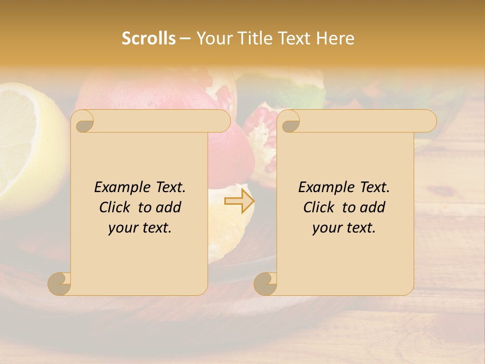 Nutrition Cup Organic PowerPoint Template