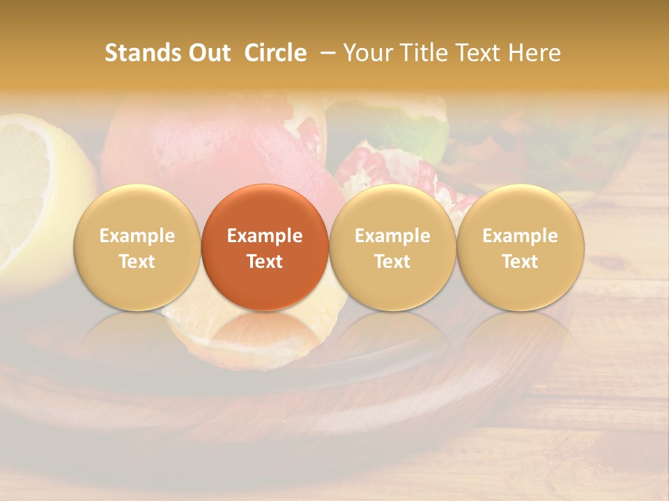 Nutrition Cup Organic PowerPoint Template