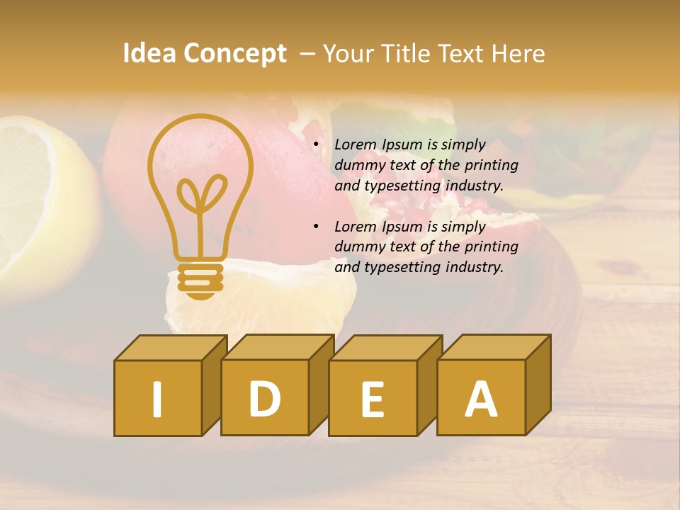 Nutrition Cup Organic PowerPoint Template