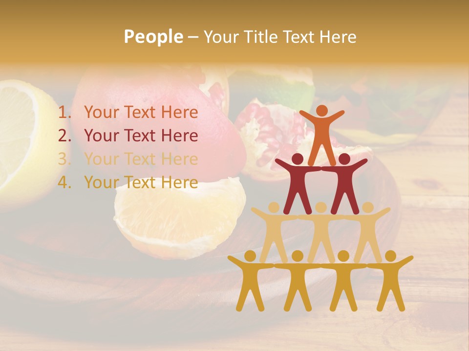 Nutrition Cup Organic PowerPoint Template