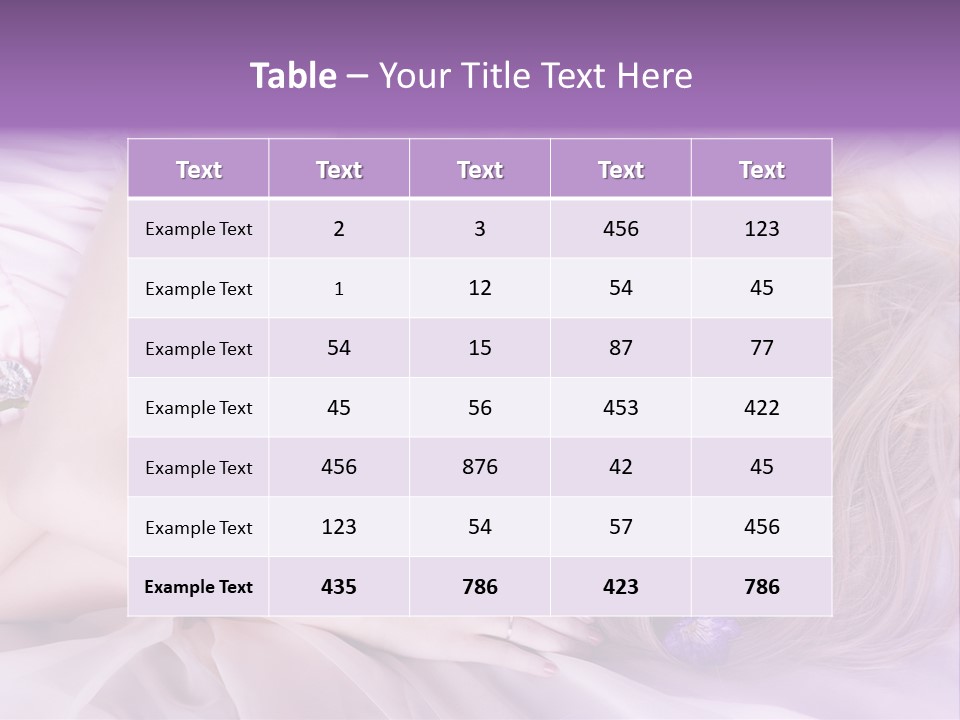 Woman Beautiful PowerPoint Template